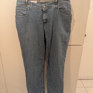 NWT Riders by Lee Denim Blue Straight Leg Jeans SZ 18W L